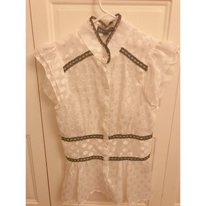 White & Black Blouse 🖤